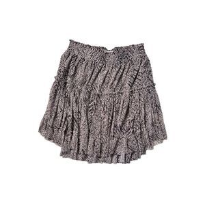 Misa Los Angeles Women's Tanza Abstract Marion Semi-Sheer Ruffle Skirt XS NWT